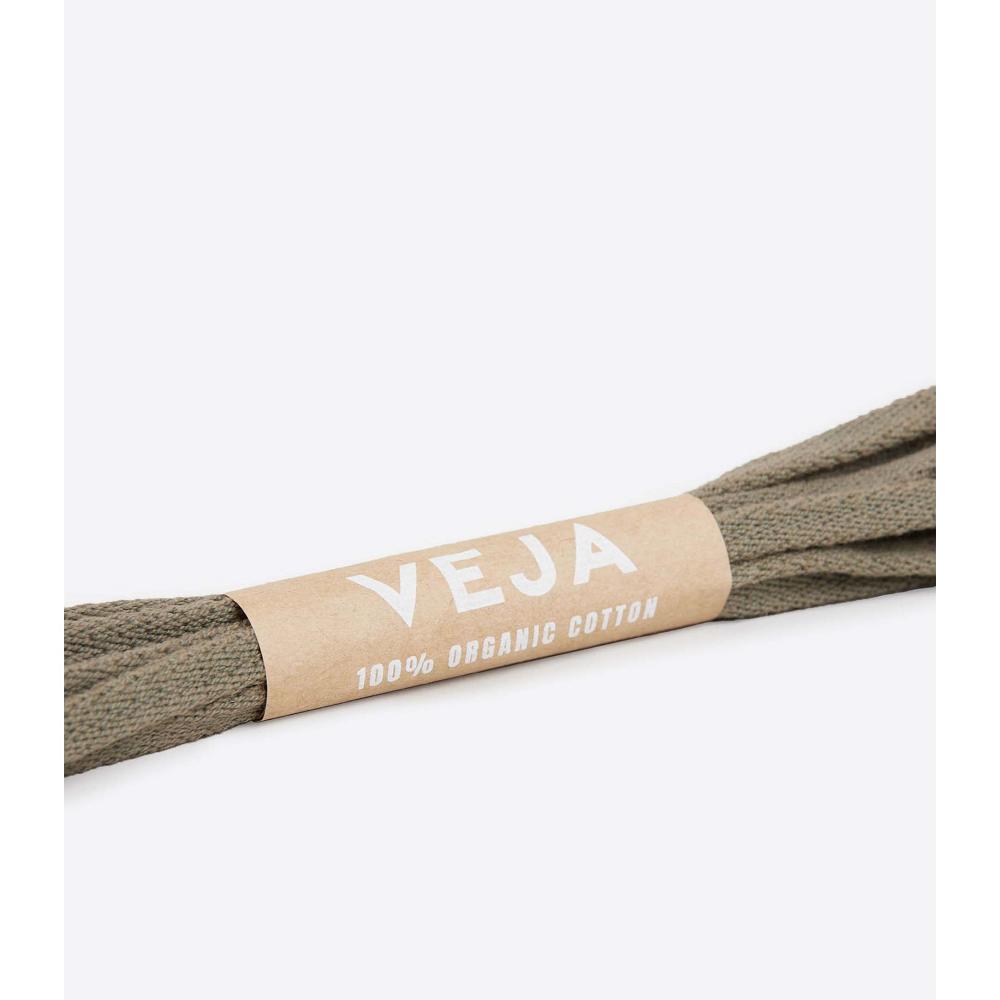 Veja LACES ORGANIC COTTON KAKI Sko Dame Olivengrønne | NO 474UZG